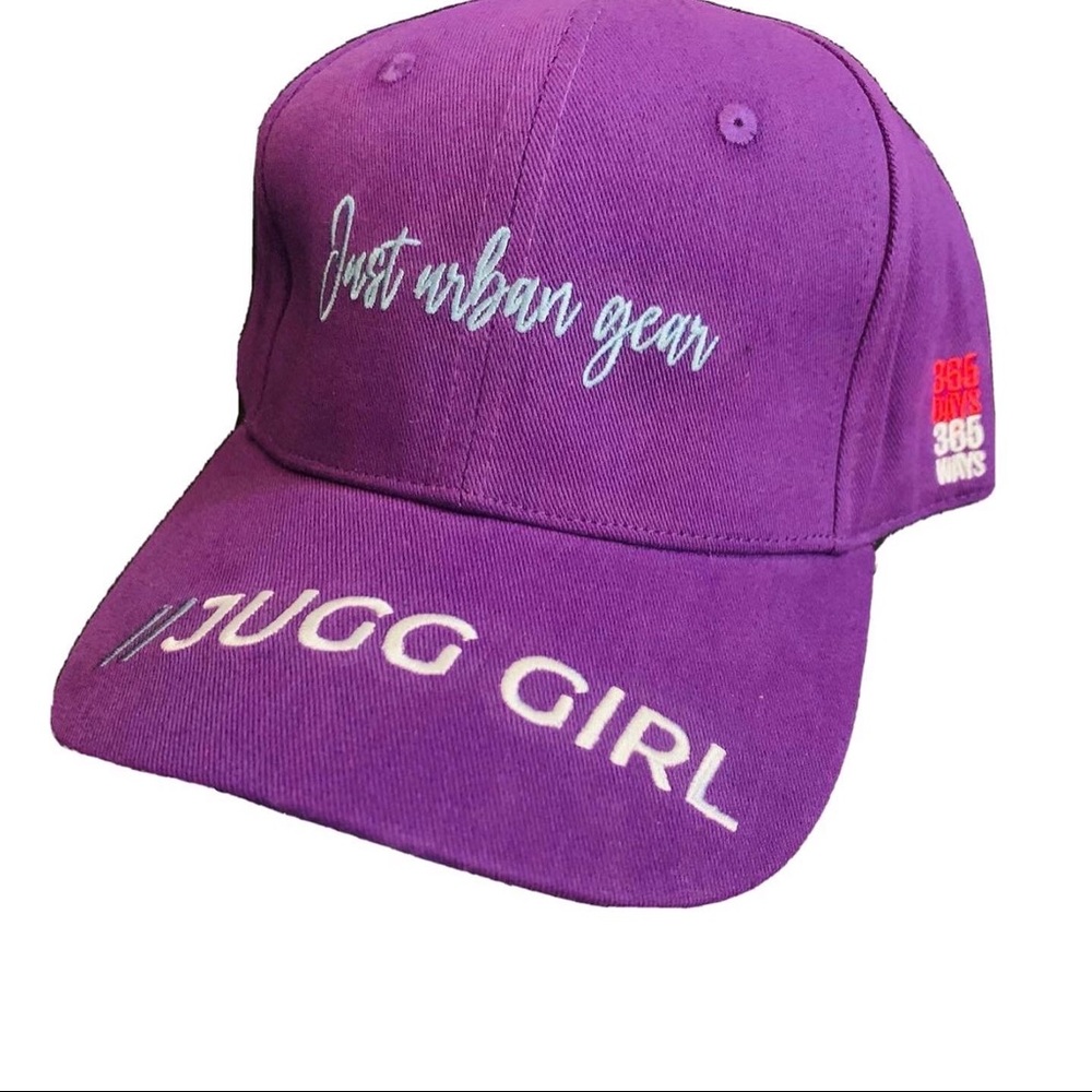 Purple Just Urban Gear hat with 3D embroidery on brim